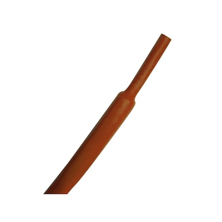 Kable Kontrol Heat Shrink Tube, Thin Wall, 2:1 I.D. Shrink Ratio, 3/64 in I.D. Before Shrinking, Brown, 10 ft HS351-S10-BROWN